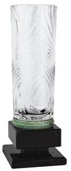 Art-Trophies AT11501 Trofee van keramiek en glas, voor volwassenen, uniseks, transparant/groen, 34 cm