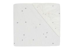 Jollein Drap-Housse en Jersey - pour lit d'enfant - Twinkling - Vert mer - 60 x 120 cm - 100% Coton - Certifié Oeko-TEX
