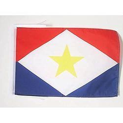 AZ FLAG Drapeau Saba 45x30cm - PAVILLON néerlandais - Pays-Bas 30 x 45 cm Haute qualité