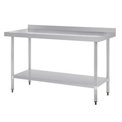 Vogue Table en acier inoxydable avec support 1500 mm