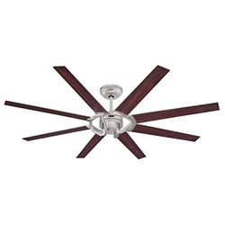 Westinghouse Lighting Stoneford 7217340 Plafondventilator, 172 cm, nikkelglans, gelijkstroommotor, inclusief afstandsbediening