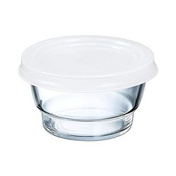 ARC Contenitore So-Urban in Vetro, Trasparente con Coperchio in Plastica, Colore Bianco, Impilabile, Cl 37, Glas