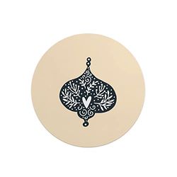 Questo Casa, Round Digital Printed Mouse Pad, Non-Slip Base, for Office and Home, Diameter:22cm