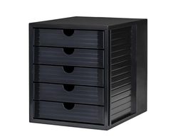 Han - HAN Module de classement KARMA, 5 tiroirs, boitier: noir