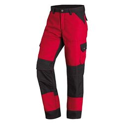 FHB Werkbroek 11460-3320-23 Markus broek in zwart/rood, 84, rood/zwart