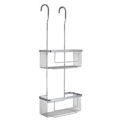 Kibath Panier Porte-Gel rectangulaire ALAR Double Finition Chrome Brillant fabriqué en Laiton
