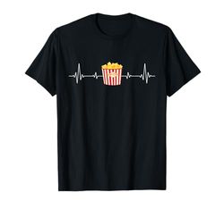 Merienda De Cine Latido Del Corazón Palomitas De Maíz Camiseta