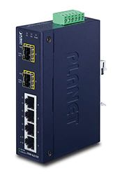 Planet ISW-621T network switch Unmanaged L2 Fast Ethernet (10/100) Blue