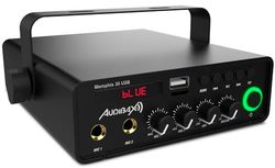 Audibax Memphis 30 USB HiFi-audioversterker – Bluetooth-verbinding – vermogen 30 W – USB-ingang – hifi-stereo-versterker met MP3-speler, FM-radio en mute-schakeling