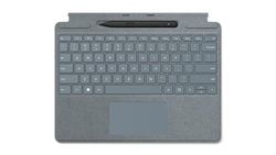 Microsoft Surface Pro 8 / Pro X Signature Keyboard ijsblauw in bundel met Slim Pen 2 zwart