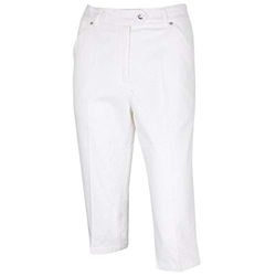 ISLAND GREEN Dames IGLPNT1867 Golfbroek, Wit/Candy Roze, Maat 18