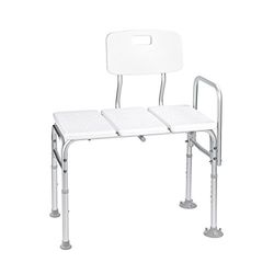 Ridder A0120101 Banc de Transfer Baignoire Aluminium Anodisé Blanc