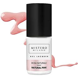 Mistero Milano French Nails Smalto per unghie – LED – Smalto UV – Nail Polish – Ibrido French smalto – 7 ml rosa naturale