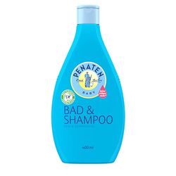 PENATEN Bath & Shampoo (400 ml), Mild Baby Bath & Baby Shampoo Formulated Without Parabens & Dyes, Specially Designed for Newborns Baby Shower Gel & Baby Hair Shampoo for Delicate Baby Skin