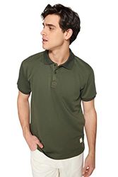 Trendyol Polo T-shirt - Khaki - Passform, Kaki, M, Khaki, M