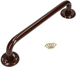 KOTARBAU® Maniglia per vasca da bagno 300 mm marrone maniglia per doccia supporto per montaggio a parete supporto per montaggio a parete per anziani bagno aiuto nel bagno