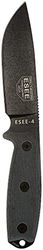 ESEE ES4PKO 11, 43 cm, outdoor mes, lemmetlengte: 11,43 cm, greep: zwart Micarta-Model 4 Plain Edge, roestvrij staal, meerkleurig