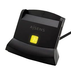 AISENS LECTOR DE DNI Y TARJETAS ASCR-SN04CSD-BK NEGRO