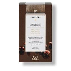 KORRES Argan Oil Colorant - Amonia-Free Hair Colour Medium Blonde Beige 7.17-100% Grey Hair Coverage & Vegan for a Long-Lasting Colour Result
