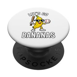 Disfraz divertido de plátano para niños, diseño de plátanos Let's Go PopSockets PopGrip Adhesivo