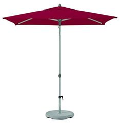 Suncomfort by Glatz Push up, aurora-rood, 210 x 150 cm, rechthoekige parasol