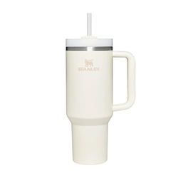 Stanley Quencher H2.0 Flowstate Tumbler 1.2L - Kallt I 11 Timmar - Iced I 48 Timmar - Kopp Med Halm, Handtag Och Lock - Diskmaskin Säker - Resemugg För Kall Dryck - Cream Tonal