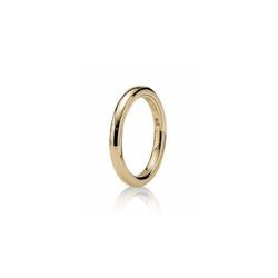 Pandora 150100-55 - Anillo de oro amarillo de 14 quilates con ónice, talla 15 (17,52 mm)