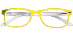 Prontoleggo - Gafas de lectura Prontoleggo Mod. Diamond amarillo/blanco – Dioptría +3,50 – 1 pieza