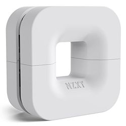 NZXT Puck - Cable Management and Headset Mount - Compact Size - Silicone Construction - Powerful Magnet for Computer Case Mounting - White