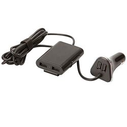 CARTREND 154002 4 Puerto USB Cargador XXL, con función de Charge Inteligente, 1,8 m Longitud de Cable