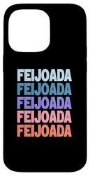 Funny Modern Repeated Text Design Feijoada Case for iPhone 14 Pro Max