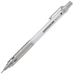 Pentel GRAPHGEAR 300 PG317 vulpotlood, 0,7 mm, body wit transparant, 12 stuks