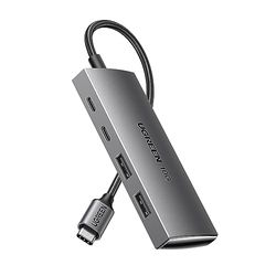 UGREEN USB C Hub 4 Poort 10Gbps USB 3.2 Gen 2 met 2 USB C en 2 USB A OTG Adapter USB C Type C Hub USB C Splitter compatibel met MacBook Air/Pro, iPad Pro/Air, Surface, Galaxy S23 enz.