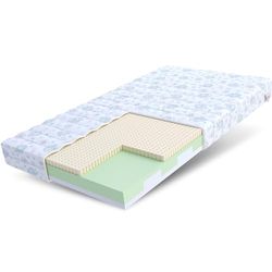 FDM Smile Dumbo Matelas en Mousse Latex 90 x 190 x 10 cm