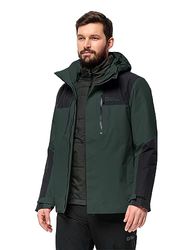 Jack Wolfskin Jasper 3-in-1 Jkt M Jas, Zwart, 3XL Heren, Zwart, 3XL