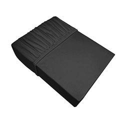 Eurofirany Sábana Bajera Ajustable de algodón con Certificado Oeko-Tex, 1 Pieza, Color Negro, 220 x 200 + 30 cm