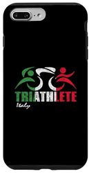 Bandiera Italia Triathlon - Design ispirato al triatleta italiano Custodia per iPhone 7 Plus/8 Plus