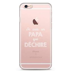 Zokko iPhone 6 Plus fodral "I'm A Tearing Dad" - mjukt genomskinligt bläck vitt