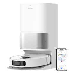 Dreame L10s Ultra Robot Stofzuiger en Dweil met Zelfreinigend Station (Automatische Stofverzameling) 3D Obstakeldetectie, 210min bedrijfstijd, Zuigkracht 5300Pa, WiFi/APP/Alexa, Zilver Wit