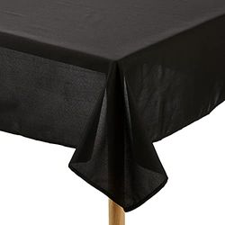 Soleil d'ocre Toalha de mesa antimanchas, retangular, preta, 140 x 240 cm