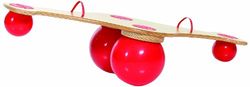 TOGU Unisex Jeugd Kinderwip Balanza Rood met houten plaat, 120 x 50 x 41 cm