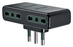 VIMAR Adattatore Multiplo S17+4p17/11 Nero