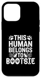 Cat Name Bootsie Human Belongs to Cat Name Bootsie Case for iPhone 12 mini