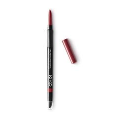 KIKO Milano Unlimited Precision Eyeliner Automatic And Khôl 04, Pencil per occhi interni ed esterni, 04 Spicy Burgundy