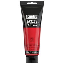 Liquitex Basic Acrylic - Tubo de Pintura Acrílica, 250 ML, Rojo (Tono Rojo De Cadmio Nuevo)