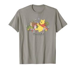 Disney Winnie The Pooh Piglet And Pooh Floral Butterfly Camiseta