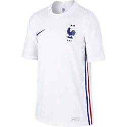 Nike FFF BRT Stad Away T-Shirt, White/Concord, S Unisex-Bambini