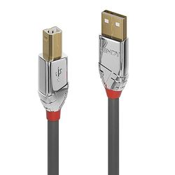 Lindy Cavo USB 2.0 Tipo a A B Cromo Line, 1M, Grigio
