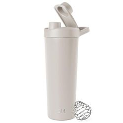 Simple Modern Bouteille Agitatrice en Acier Inoxydable avec Bille | Tasse Isolée en Métal pour Mélanges [rotéinés, Shakes et Pré-entraînement | Rally | 710ml | Almond Birch