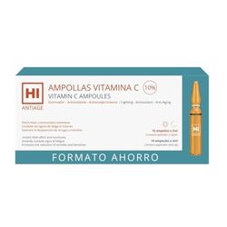 Ampolle facciali di vitamina C al 10% - Formato risparmio 10 pezzi (2ml/pz.)